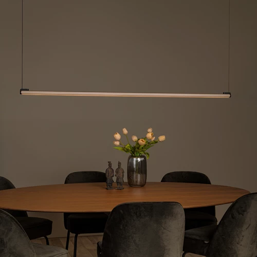 Lucide BRAGA - Pendelleuchten - LED Dim. - CCT - 1x36W 2700K/4000K - Hand-Bewegungssensor - Kaffee | Premium - Atmosphäre 1